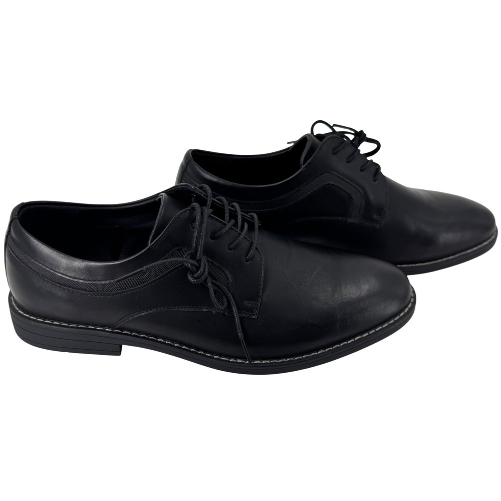 LOTTINI Men's Black Classic Oxford Dress Shoes‎ Wide